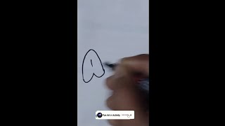 DRAWING A BUBBLE LETTER A✍️ | Lettering | DOODLE ART | HOW TO DRAW A BUBBLE LETTER A FOR BEGINNERS