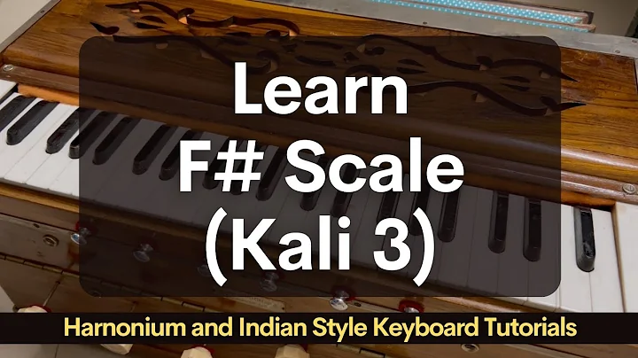 Learn SaReGaMa in F# Scale Kali 3: Harmonium & Keyboard Tutorial for Beginners #harmonium #keys