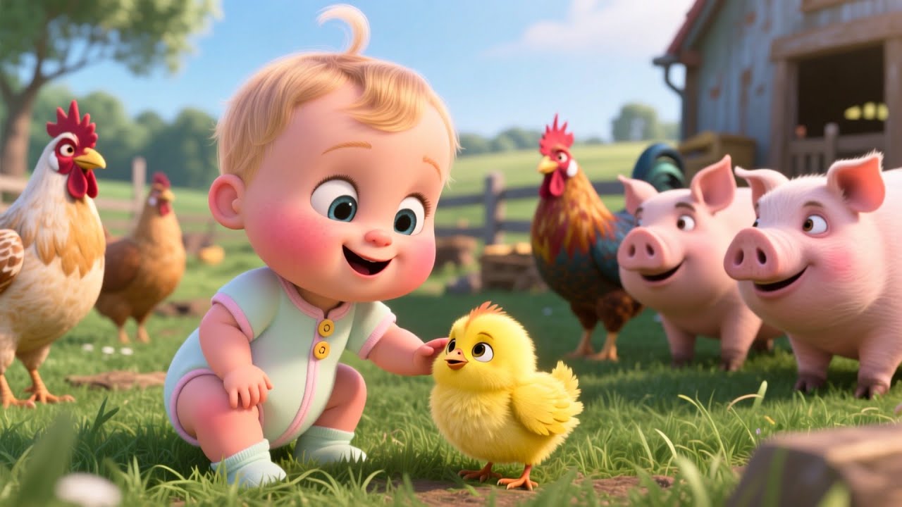 Веселая ферма Бум-Бум 🚜🐄 | Сельскохозяйственные животные и обучение для детей | Образовательное в...