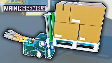 Can This TINY Rocket Powered Forklift Transport a MASSIVE Load? (Main Assembly Gameplay)