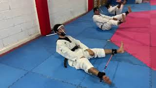 #taekwondo #tkd Isometrico para aductores y fuerza abdomen