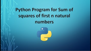 Python Program for Sum of squares of first n natural numbers