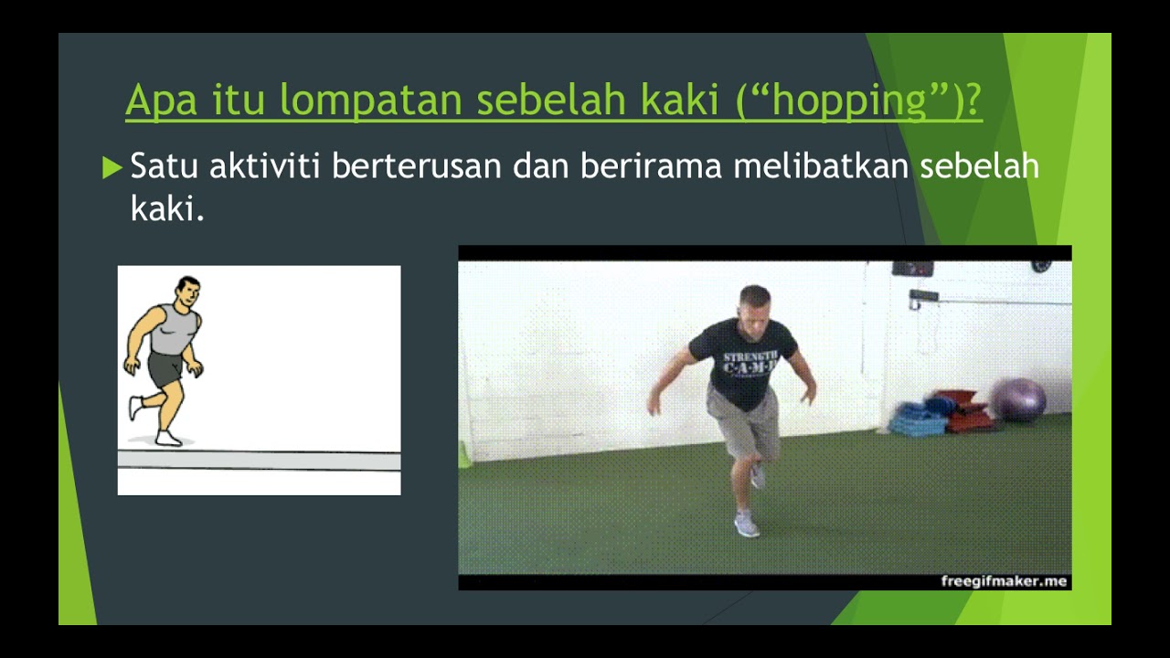 Pendidikan Jasmani Tahun 2 Pergerakan Asas Lokomotor Melompat Sebelah Kaki Hopping Youtube