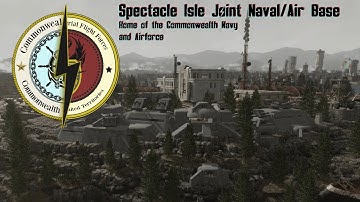 Spectacle Island Joint Naval/Air base: Fallout 4 Settlement Tour.