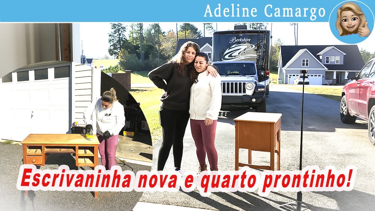 Dei vida nova à escrivaninha da Agatha e preparei o quarto para receber visitas