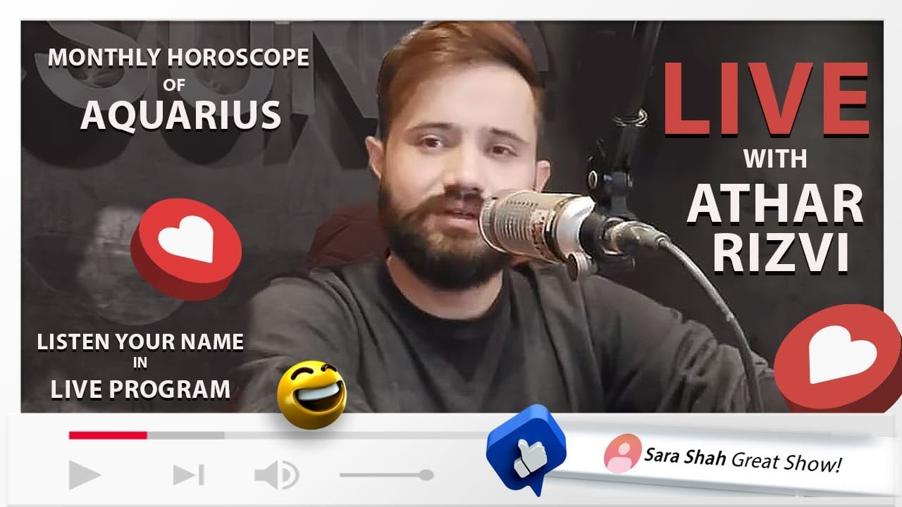 Live With Athar Rizvi | Aquarius Horoscope 2021 | Urdu/Hindi - YouTube