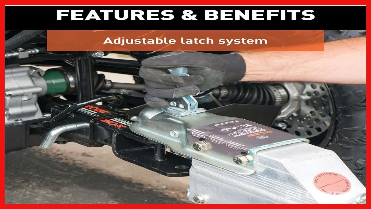 Quality product -  CURT 25153 Straight Tongue Trailer Coupler for 2-Inch Channel, 2-in Hitch Ball, 3