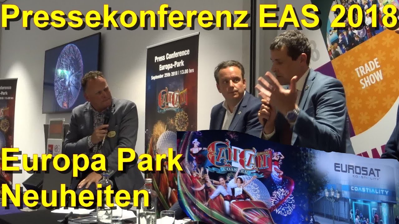 Europapark – Neuheiten – EAS 2018 Pressekonferenz - Eurosat Can Can Coaster - Piraten in Batavia
