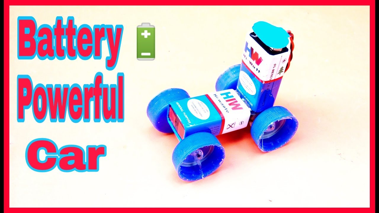 How to make powerful battery car How to make powerful DIY car YouTube