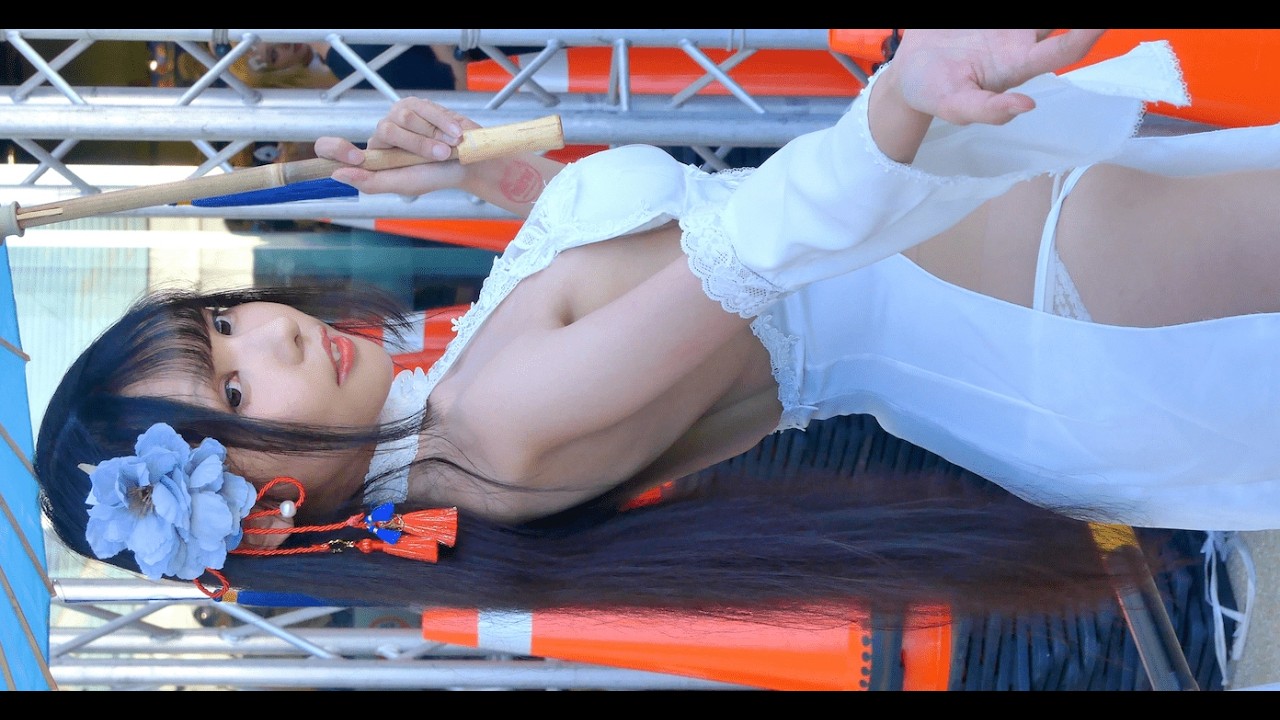 4K 透き通った白い肌がセクシーな台湾人コスプレイヤー、依霜ゆい in FF43 FancyFrontier 開拓動漫祭