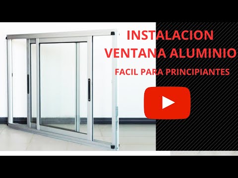 COMO INSTALAR VENTANA DE ALUMINIO FACIL Y RAPIDO 👷‍♂️👌