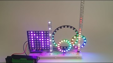 NeoPatterns for NeoPixel stripes, rings and matrices