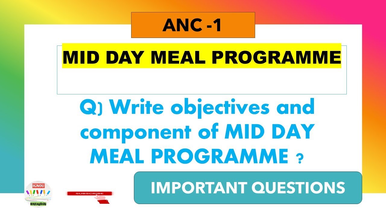What Is Mid Day Meal PROGRAMME ANC 1 CH 18 YouTube What Is Mid Day Meal PROGRAMME ANC 1 CH 18 YouTube