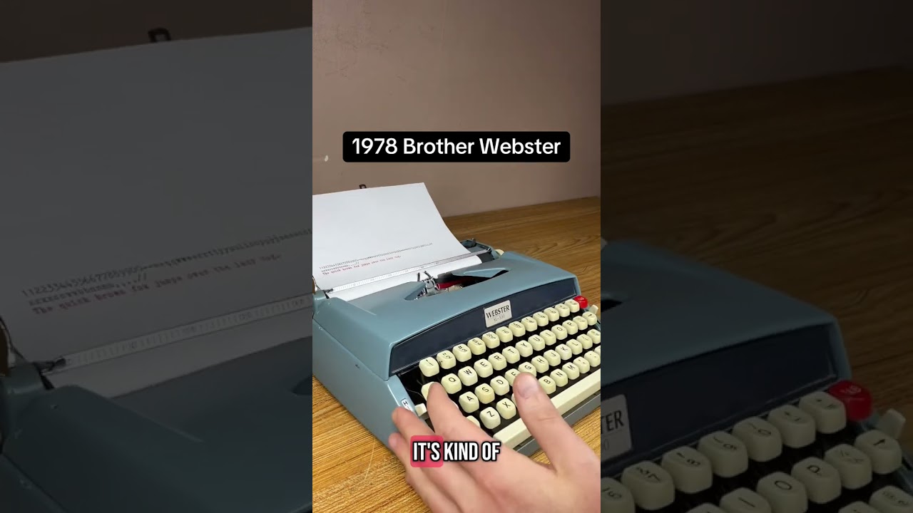 How to use all functions on a 1978 Brother Webster XL-500 vintage