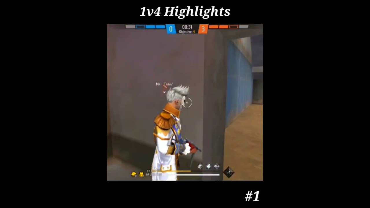 1v4 Highlights⚡| #1 | Free Fire 🔥 | 