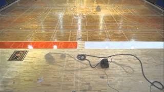 Timelapse video of the new Langara gym floor