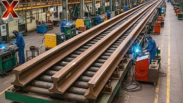 Most Satisfying Steel Rail Manufacturing Process – How Train Tracks Are Made