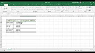 ADD COUNTRY CODE TO A PHONE NUMBER IN EXCEL screenshot 2