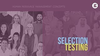 Selection Testing Wealth