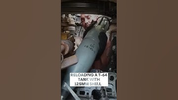 Reloading a T-64 Tank Mechanism with 125MM shells