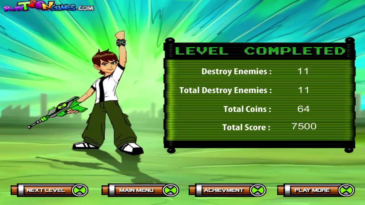 ben 10 shooting games