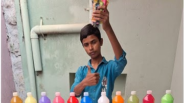 Watch the most funniest and beautiful entertaining bottle color matching challenge game ever