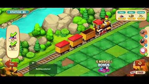 Merge Train Town #Station 83 get 3 stars