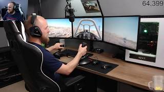 war thunder flight stick/triple screen  test