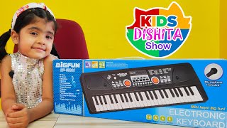 Big Fun Keyboard Review Unboxing Big Fun Keyboard Piano Dishita Pretend Play with Toy Keyboard