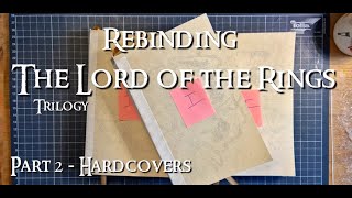 Book Rebinding - The Lord of the Rings Trilogy - Part 2 #bookbinding #thelordoftherings #clothbound