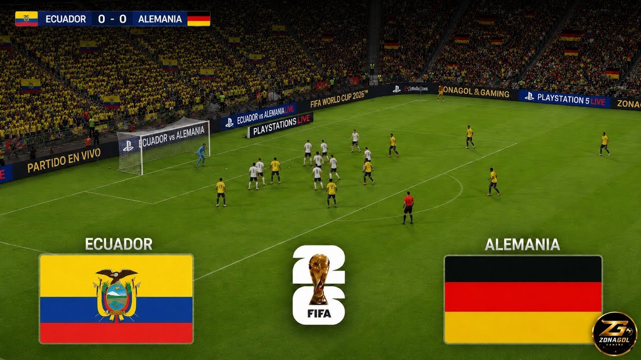 Ecuador vs Alemania Mundial 2026 | Simulación Realista PES2021 | Full match