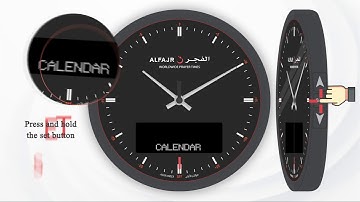 Calender Selection GREGORIAN/HIJRI | ALFAJR ANA-DIGI CLOCK