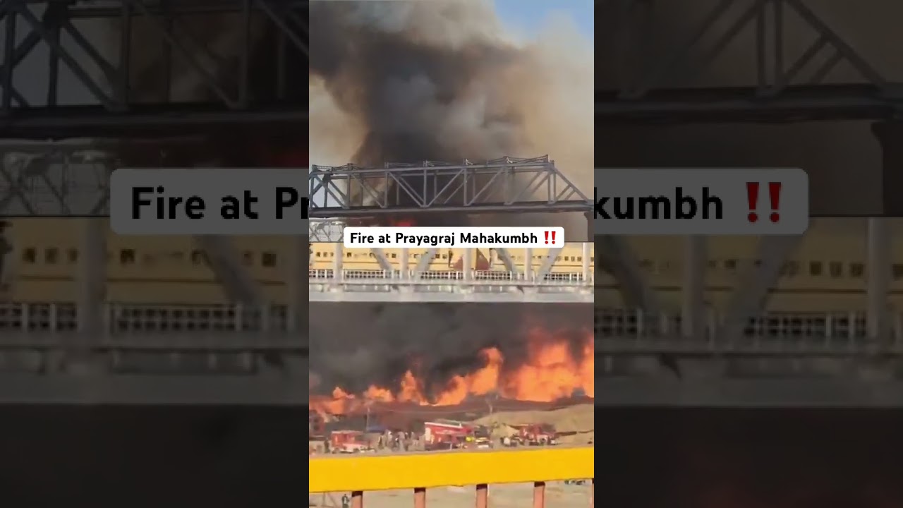 Fire at Prayagraj Mahakumbh ‼️