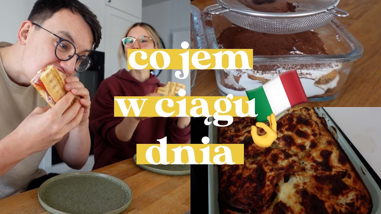 CAŁY DZIEŃ JEDZENIA po Włosku 🍨 🍕 // lasagne / pesto kanapka 🥪 / tiramisu //