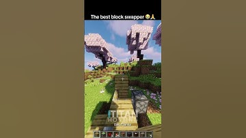 This might be the best Minecraft block swapper! #minecraft