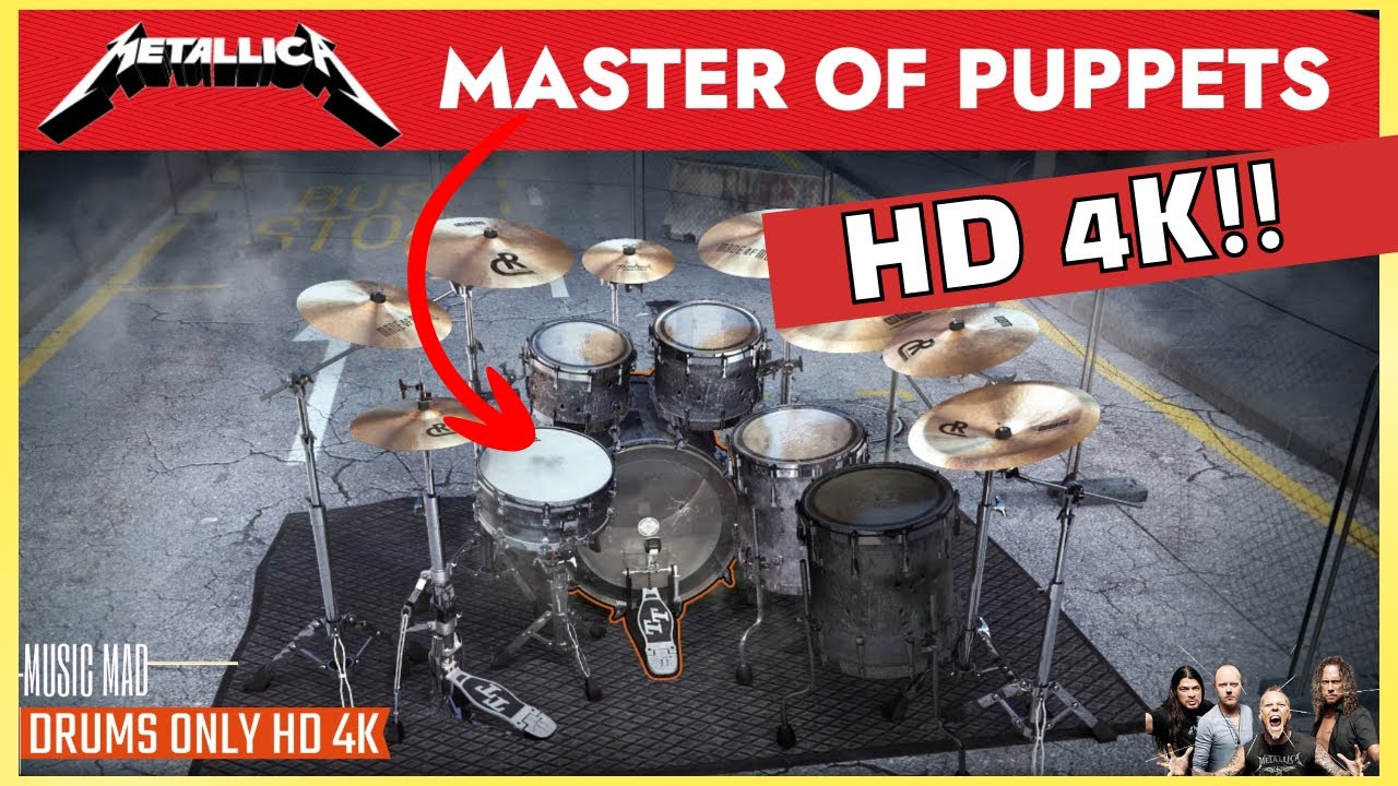 Metallica Master of Puppets Drums Only HD YouTube