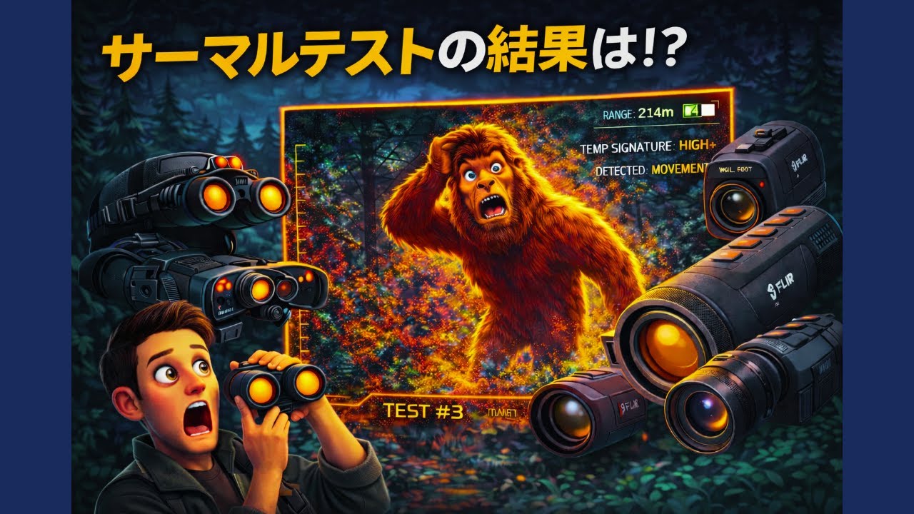 BlazeTrek vs FLIR vs 他3機種｜暗視カメラ本当に使える？