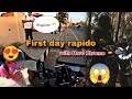 First day rapido  with hero xtreme 125r rapido live earning
