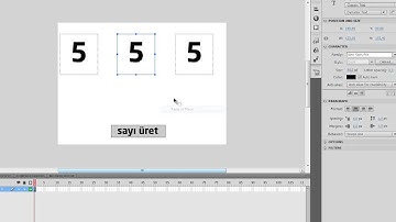 Action Script 3.0 / Rastgele Sayı Üretme ve While Kullanımı / Random Number / Math Random