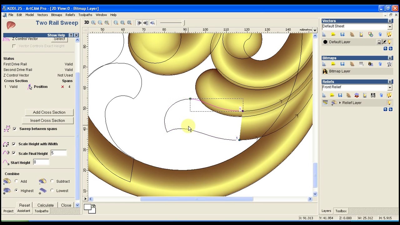 artcam 3d new creating design video kodi 25 part 3 youtube artcam 3d design training