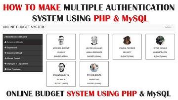 Developing feature of editing department head profile using PHP & MySQL|Online Budget System Part-14