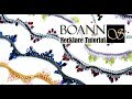 Beaded necklace pattern, and tutorial - Boann. Gallery of designs and variations.