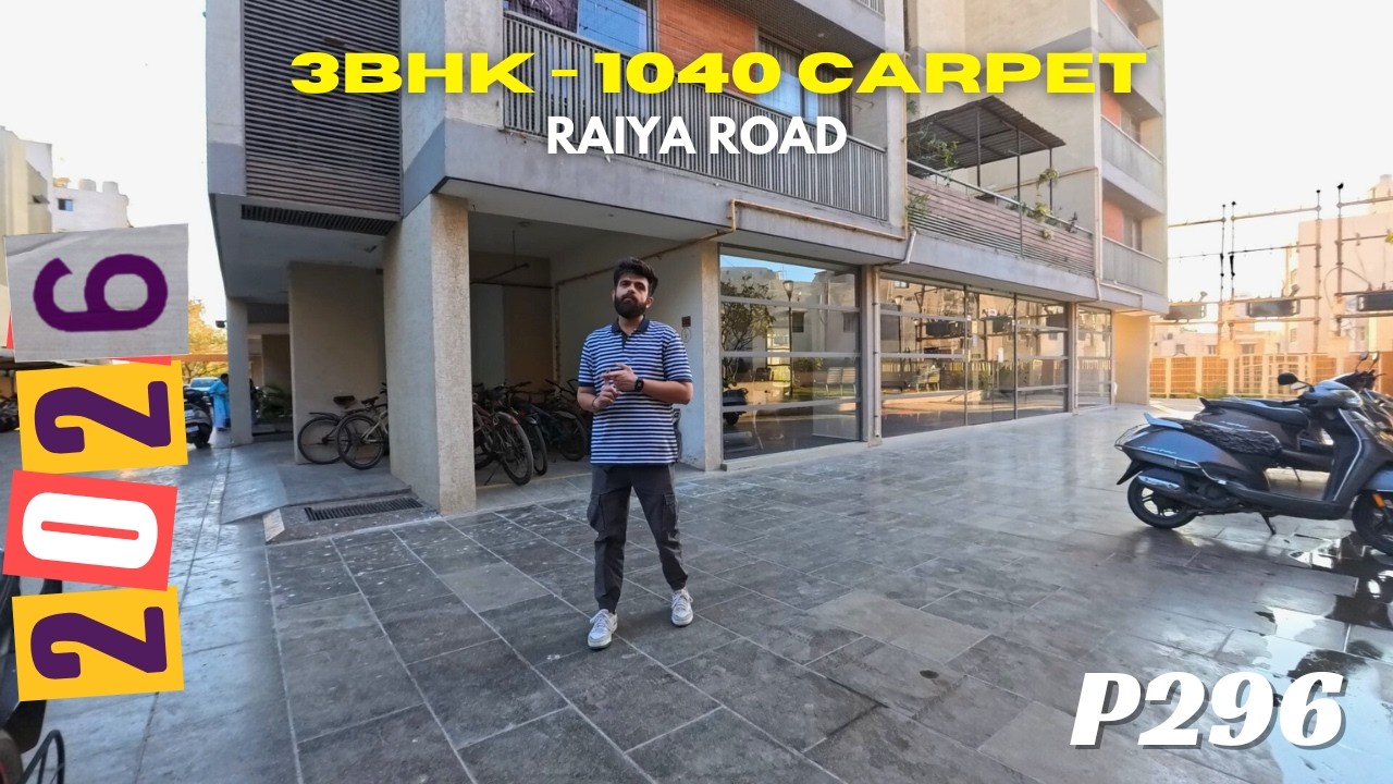 1040 CARPET || ROAD TOUCH SOCIETY || HIGH -RISE || RAIYA ROAD || READY TO MOVE || FURNISHED | RAJKOT