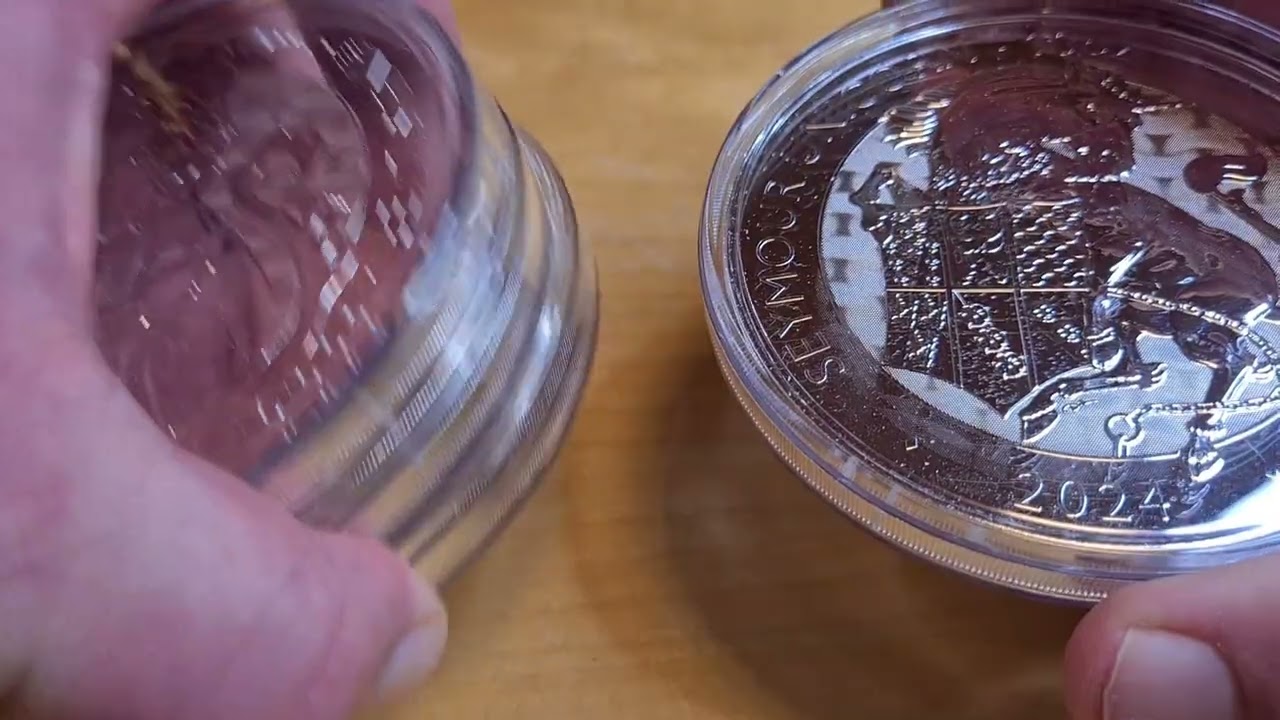 2 oz & 10oz Silver Tudor Beasts Coins. 2024 - YouTube