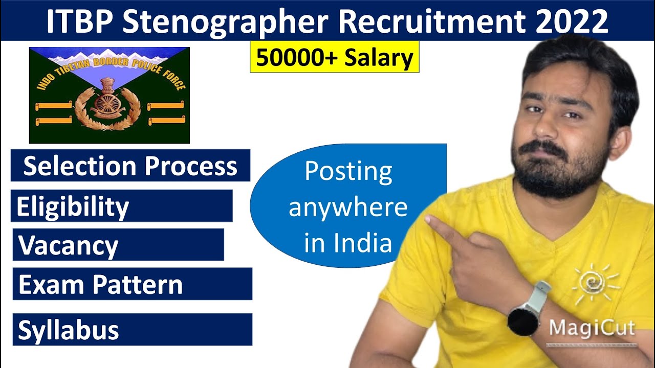 ITBP ASI Steno Online Form 2022 | ITBPF ASI Steno Salary Slip | Exam Pattern | Physical test | Age