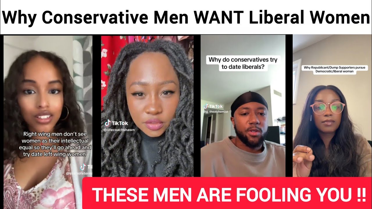 CONSERVATIVE MEN ARE TRICKING LIBERAL WOMEN INTO DATES‼️[Why Right Wing Men Want Left Leaning Women]