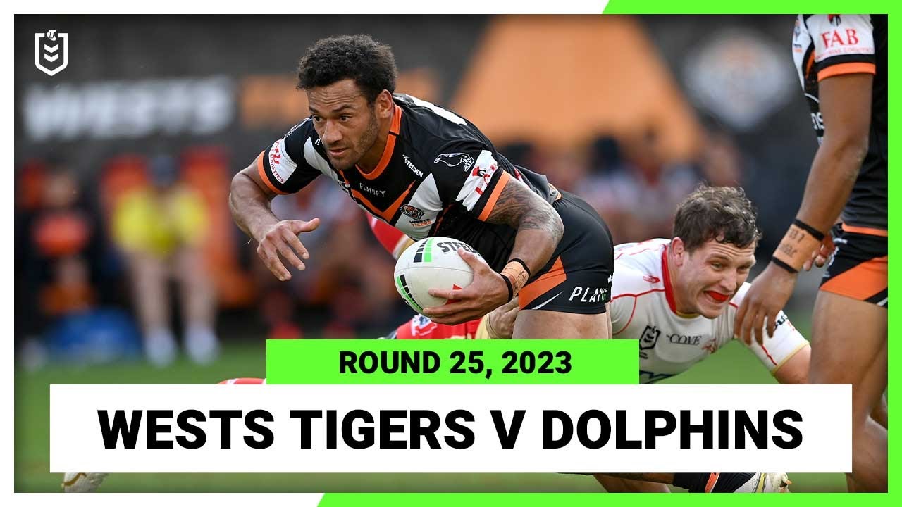 Wests Tigers v Dolphins NRL Round 25 Full Match Replay