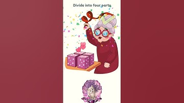 Divide Into Four Parts 🥳 #dop2 #shorts