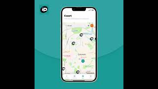 How does the map in the app work?
