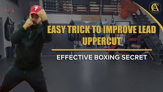 Boxing| Easy Trick to Improve Lead Uppercut (Effective Boxing Secret)